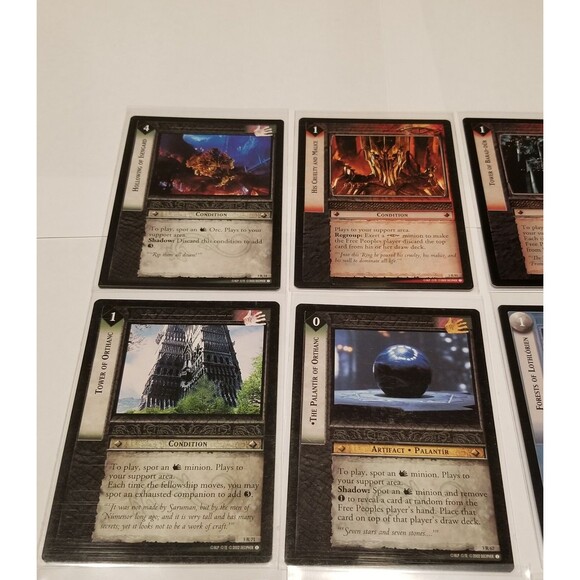 Lord of the Rings TCG Lotr Tcg Realms Of Elf Lords Lot Of 12 RARE Narya Arwen - Picture 3 of 6